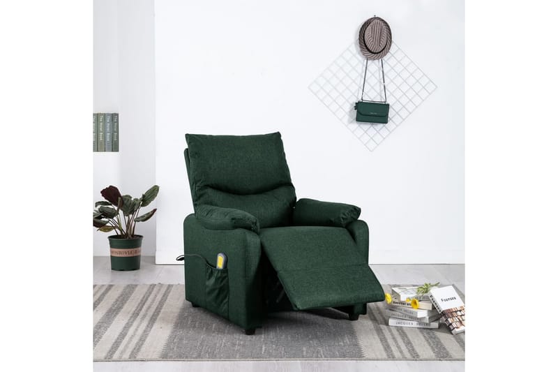 massagestol stof mørkegrøn - Grøn - Møbler - Stole & lænestole - Lænestole - Massagestol