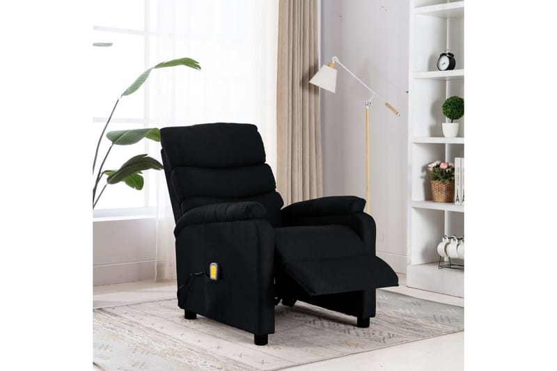 Massagestol Stof Sort - Sort - Møbler - Stole & lænestole - Lænestole - Massagestol