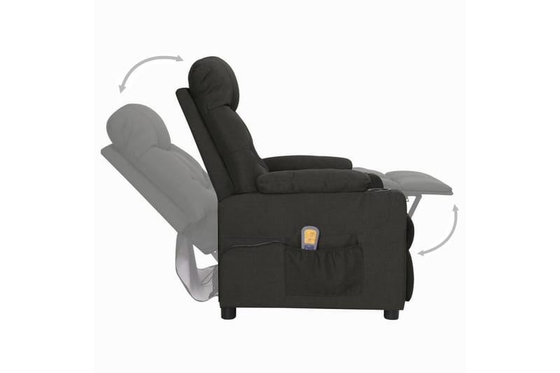 massagestol stof sort - Sort - Møbler - Stole & lænestole - Lænestole - Massagestol