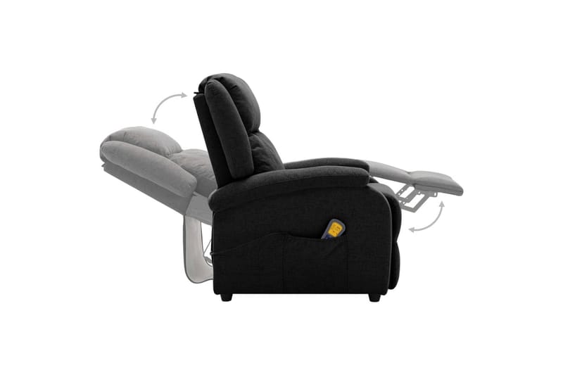 massagestol stof sort - Sort - Møbler - Stole & lænestole - Lænestole - Massagestol
