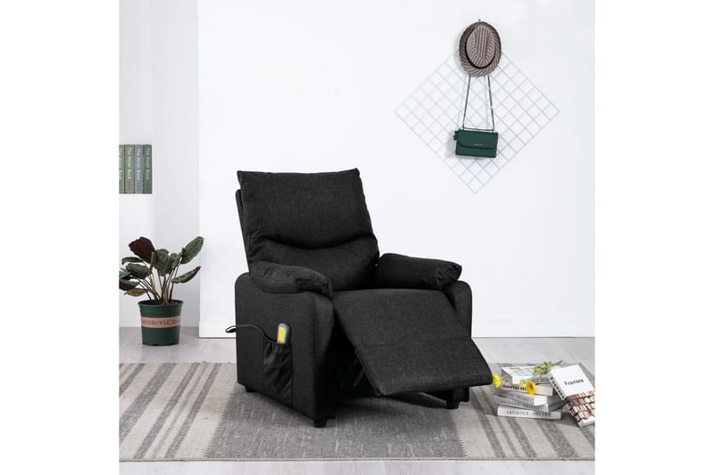 massagestol stof sort - Sort - Møbler - Stole & lænestole - Lænestole - Massagestol