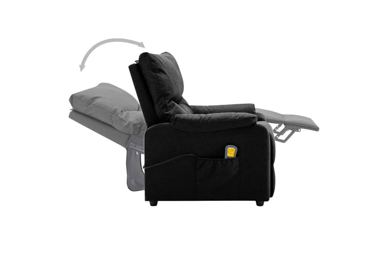 massagestol stof sort - Sort - Møbler - Stole & lænestole - Lænestole - Massagestol