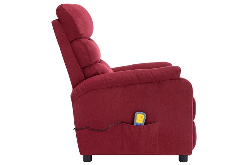 Massagestol Stof Vinrød - Rød - Møbler - Stole & lænestole - Lænestole - Massagestol