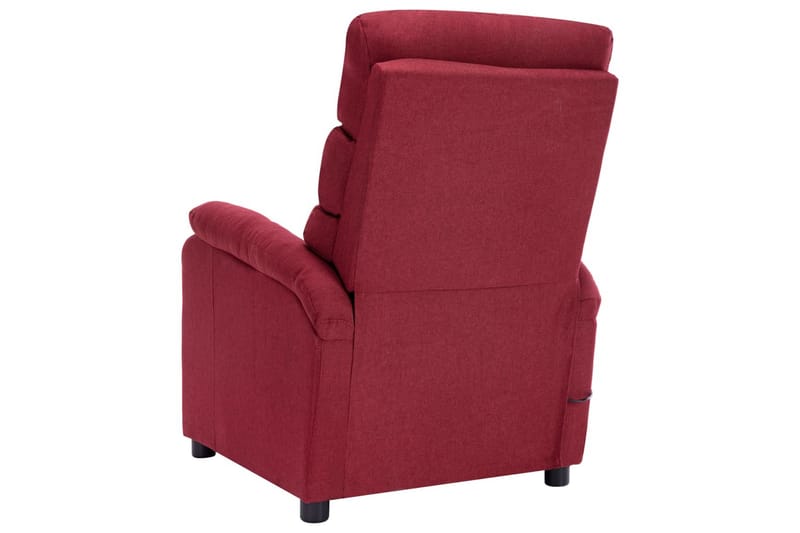 Massagestol Stof Vinrød - Rød - Møbler - Stole & lænestole - Lænestole - Massagestol