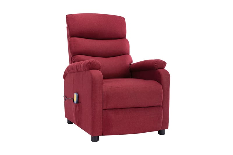Massagestol Stof Vinrød - Rød - Møbler - Stole & lænestole - Lænestole - Massagestol
