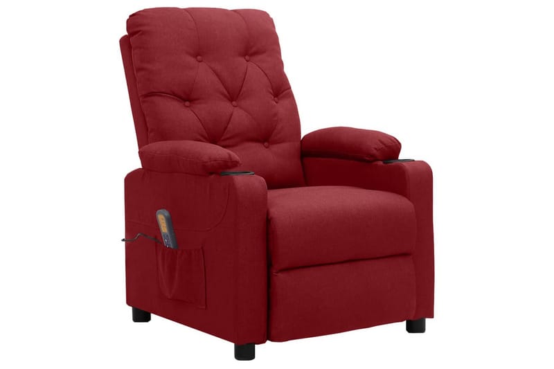 massagestol stof vinrød - Rød - Møbler - Stole & lænestole - Lænestole - Massagestol