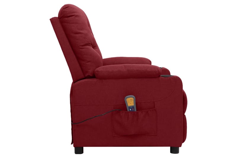 massagestol stof vinrød - Rød - Møbler - Stole & lænestole - Lænestole - Massagestol
