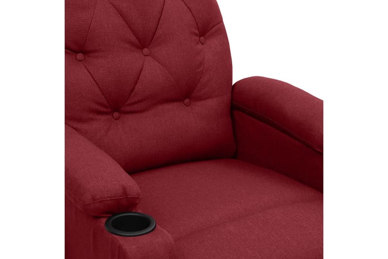massagestol stof vinrød - Rød - Møbler - Stole & lænestole - Lænestole - Massagestol