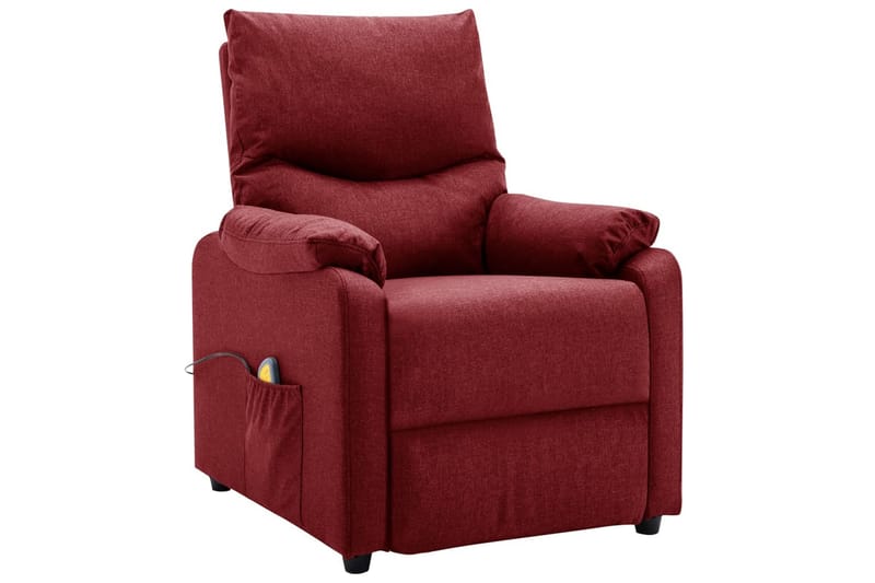 massagestol stof vinrød - Rød - Møbler - Stole & lænestole - Lænestole - Massagestol