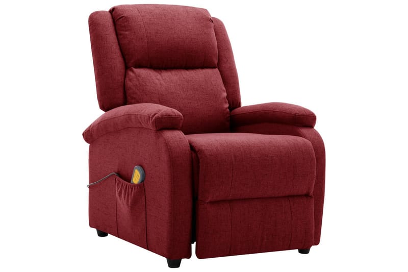 massagestol stof vinrød - Rød - Møbler - Stole & lænestole - Lænestole - Massagestol