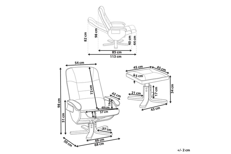 Massagestol Relaxpro - Brunt, lyst træ - Møbler - Stole & lænestole - Lænestole - Massagestol