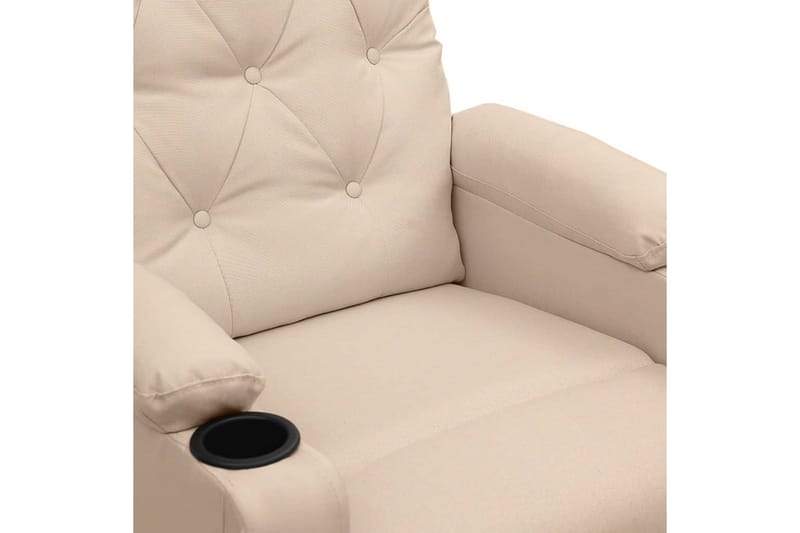 massagestol stof cremefarvet - Creme - Møbler - Stole & lænestole - Lænestole - Massagestol