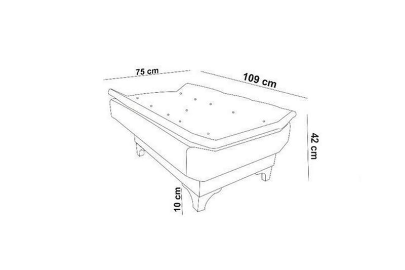 Mathenia lænestol med armlæn - Blå - Møbler - Stole & lænestole - Lænestole - Sengestol