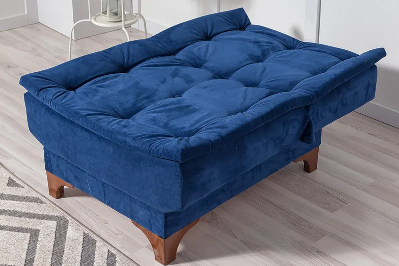 Mathenia lænestol med armlæn - Blå - Møbler - Stole & lænestole - Lænestole - Lænestol uden armlæn