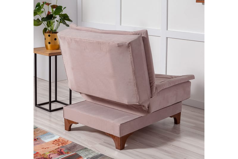 Mathenia lænestol med armlæn - Brun - Møbler - Stole & lænestole - Lænestole - Lænestol uden armlæn