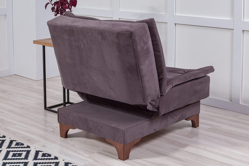 Mathenia lænestol med armlæn - Grå - Møbler - Stole & lænestole - Lænestole - Lænestol uden armlæn