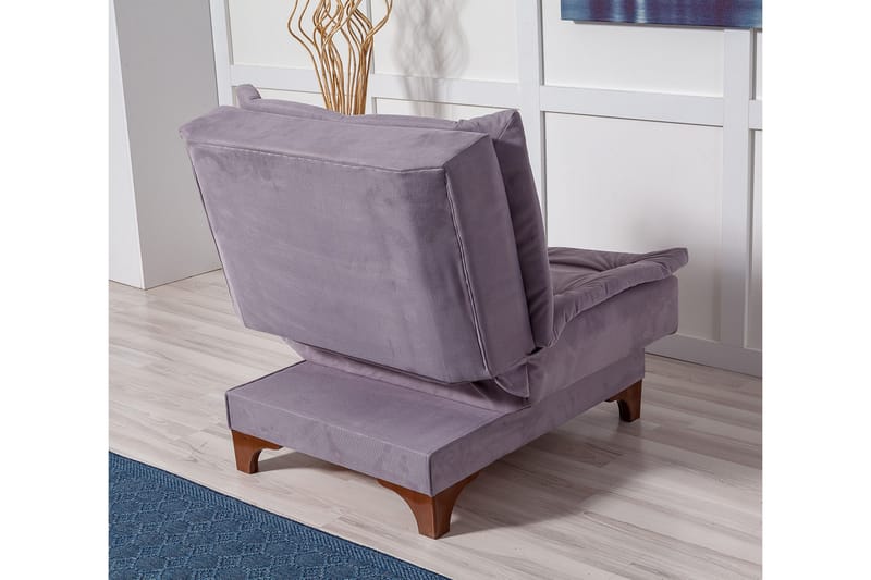 Mathenia lænestol med armlæn - Grå - Møbler - Stole & lænestole - Lænestole - Sengestol