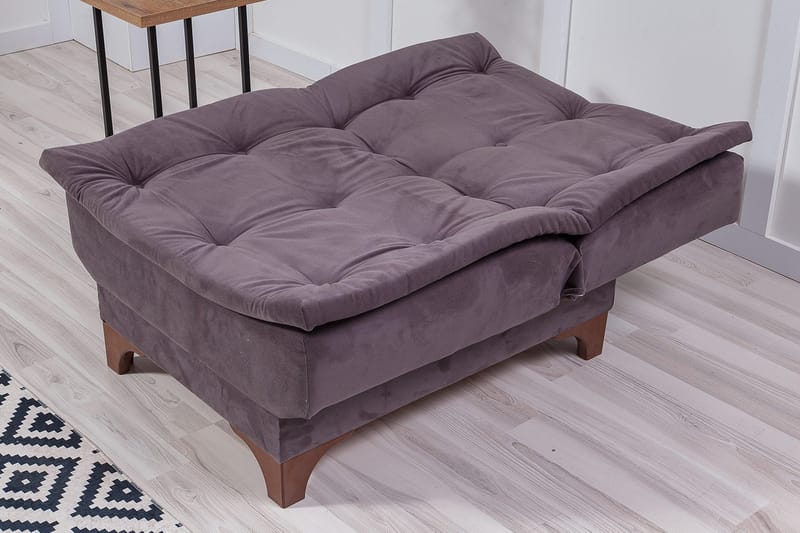 Mathenia lænestol med armlæn - Grå - Møbler - Stole & lænestole - Lænestole - Lænestol uden armlæn