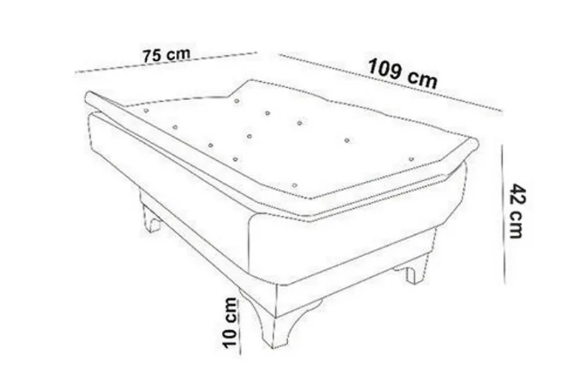 Mathenia lænestol med armlæn - Grå - Møbler - Stole & lænestole - Lænestole - Lænestol uden armlæn