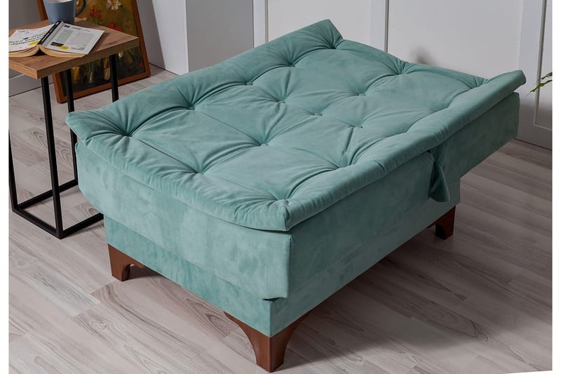 Mathenia lænestol med armlæn - Grøn - Møbler - Stole & lænestole - Lænestole - Sengestol