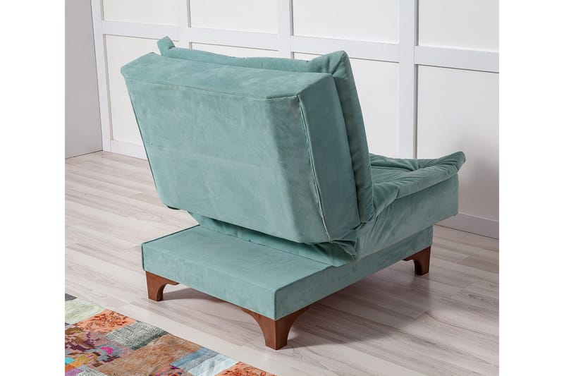 Mathenia lænestol med armlæn - Grøn - Møbler - Stole & lænestole - Lænestole - Sengestol