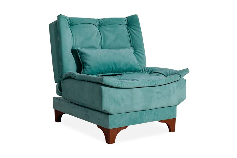 Mathenia lænestol med armlæn - Grøn - Møbler - Stole & lænestole - Lænestole - Sengestol