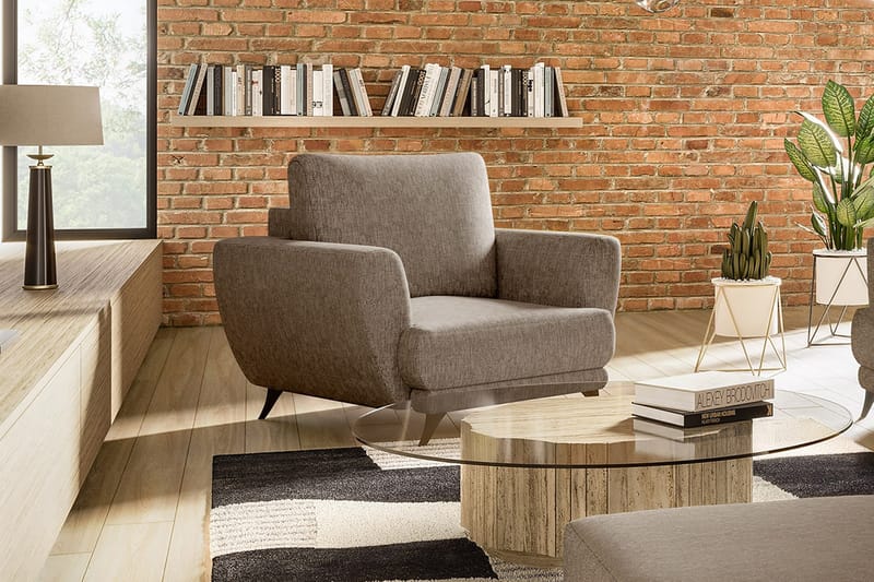 Megis Lænestol - Beige - Møbler - Stole & lænestole - Lænestole