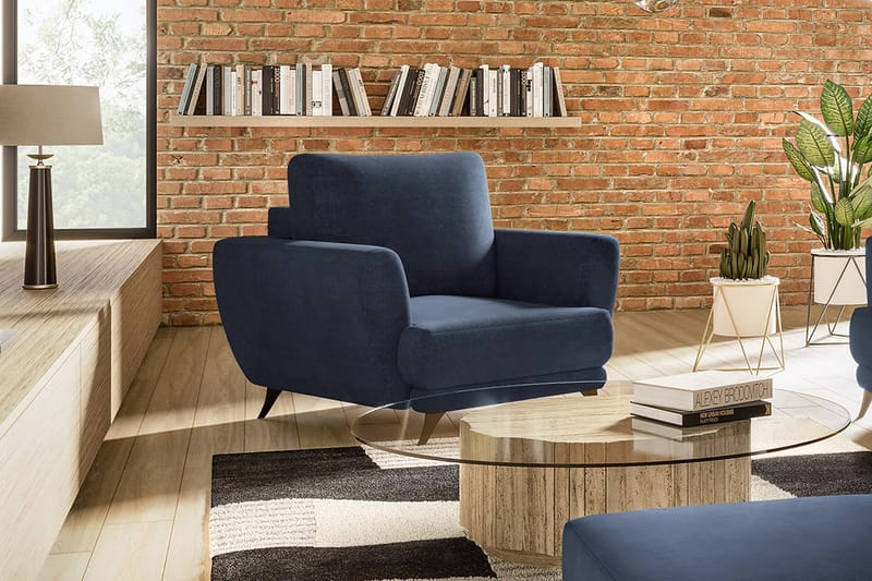 Megis Lænestol - Blå - Møbler - Stole & lænestole - Lænestole