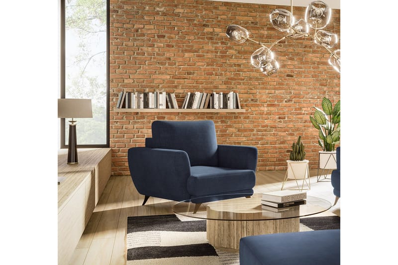 Megis Lænestol - Blå - Møbler - Stole & lænestole - Lænestole