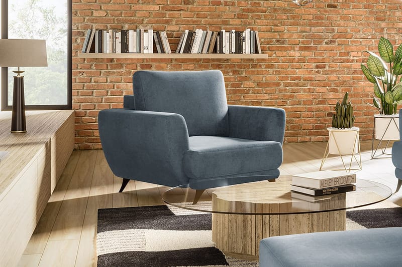 Megis Lænestol - Blå - Møbler - Stole & lænestole - Lænestole