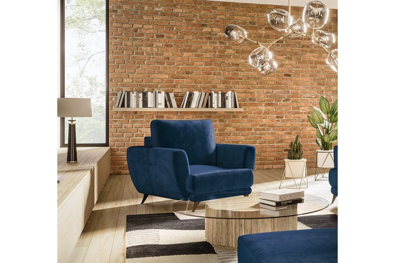 Megis Lænestol - Blå - Møbler - Stole & lænestole - Lænestole