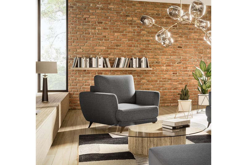 Megis Lænestol - Grå - Møbler - Stole & lænestole - Lænestole