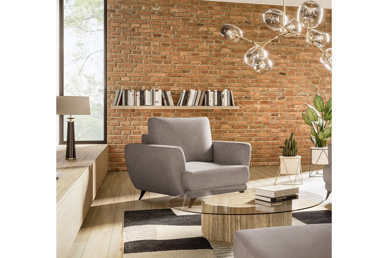 Megis Lænestol - Grå - Møbler - Stole & lænestole - Lænestole