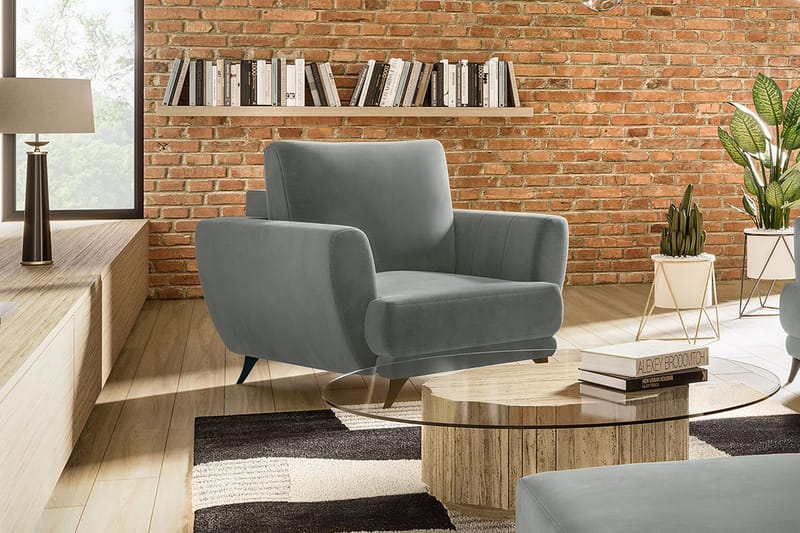 Megis Lænestol - Grå - Møbler - Stole & lænestole - Lænestole