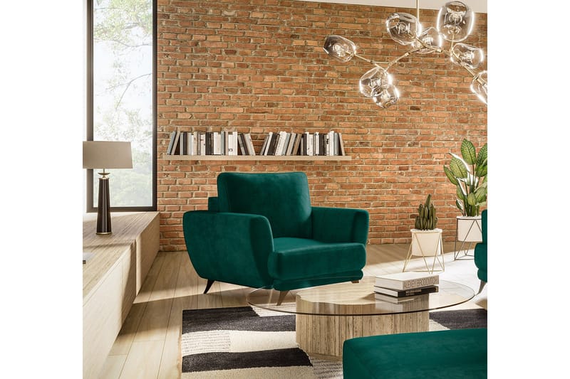 Megis Lænestol - Grøn - Møbler - Stole & lænestole - Lænestole