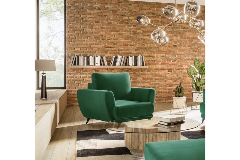 Megis Lænestol - Grøn - Møbler - Stole & lænestole - Lænestole