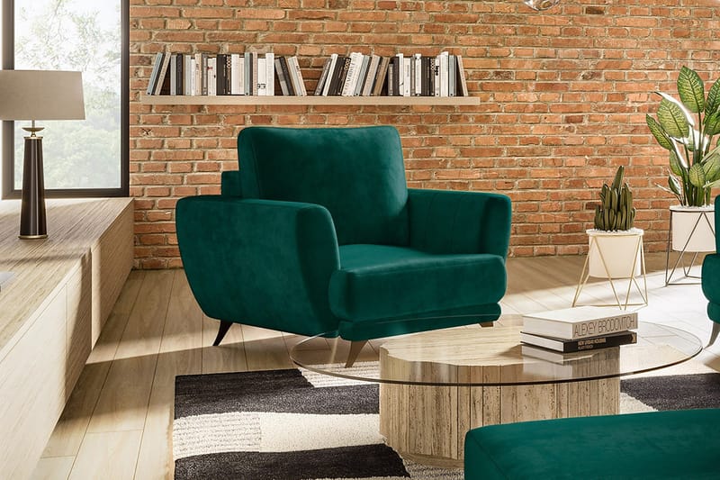 Megis Lænestol - Grøn - Møbler - Stole & lænestole - Lænestole