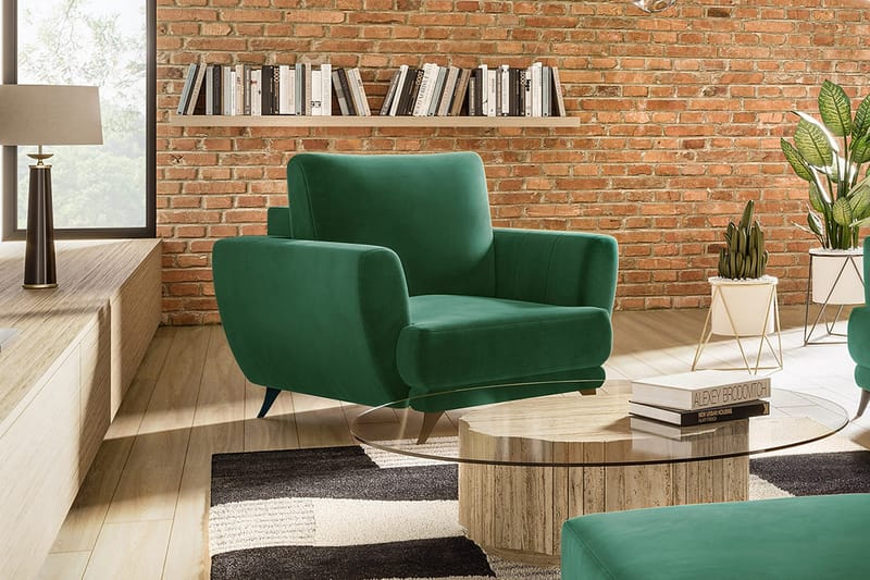 Megis Lænestol - Grøn - Møbler - Stole & lænestole - Lænestole