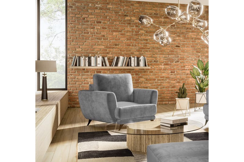 Megis Lænestol - Lysegrå - Møbler - Stole & lænestole - Lænestole