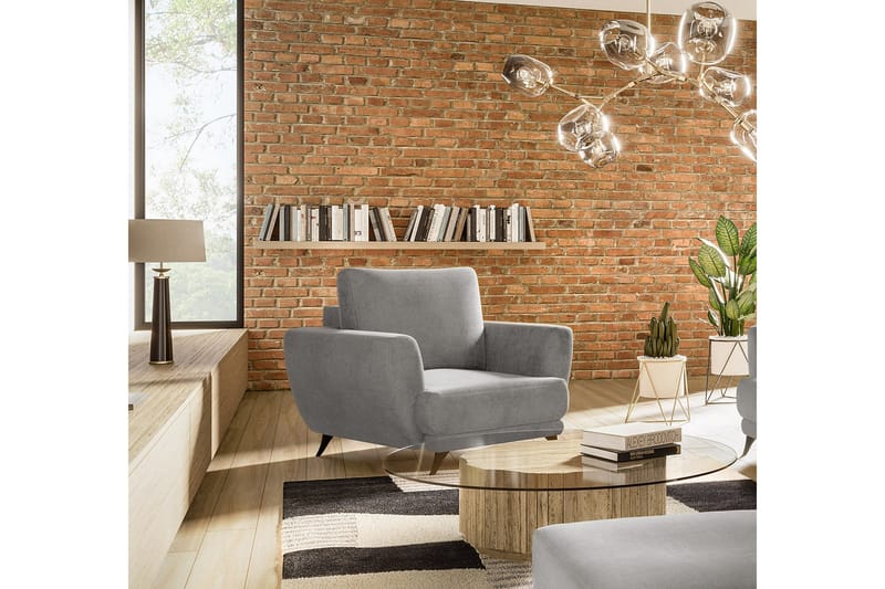 Megis Lænestol - Lysegrå - Møbler - Stole & lænestole - Lænestole