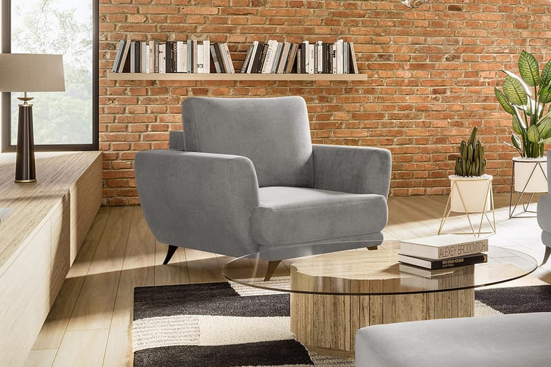 Megis Lænestol - Lysegrå - Møbler - Stole & lænestole - Lænestole