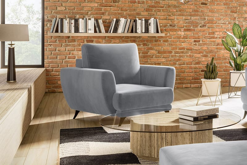 Megis Lænestol - Lysegrå - Møbler - Stole & lænestole - Lænestole