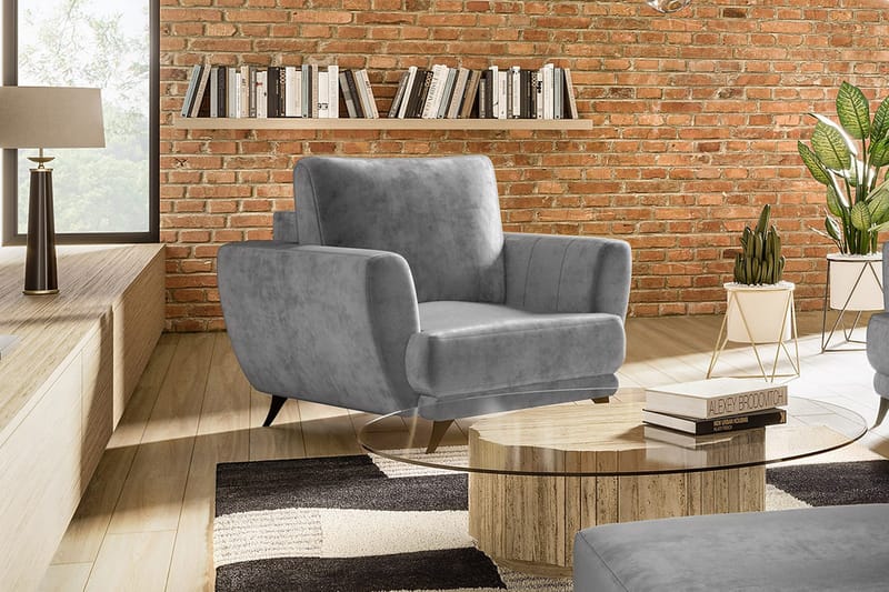 Megis Lænestol - Lysegrå - Møbler - Stole & lænestole - Lænestole