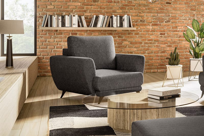 Megis Lænestol - Mørkegrå - Møbler - Stole & lænestole - Lænestole