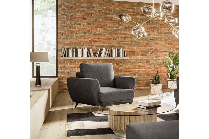 Megis Lænestol - Mørkegrå - Møbler - Stole & lænestole - Lænestole