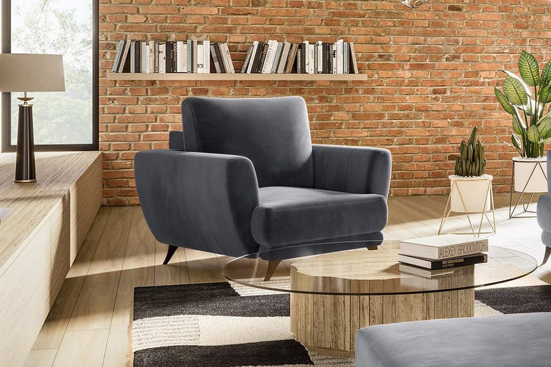 Megis Lænestol - Mørkegrå - Møbler - Stole & lænestole - Lænestole