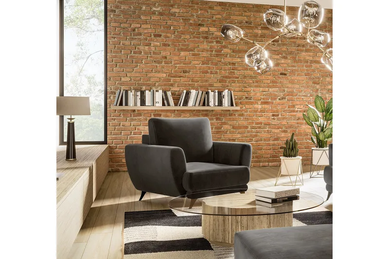 Megis L ænestol - Sort - Møbler - Stole & lænestole - Lænestole