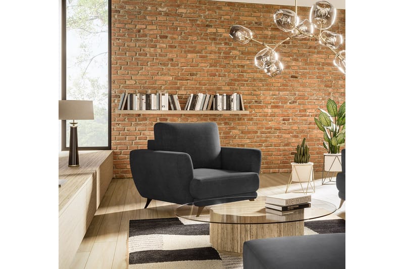 Megis L ænestol - Sort - Møbler - Stole & lænestole - Lænestole