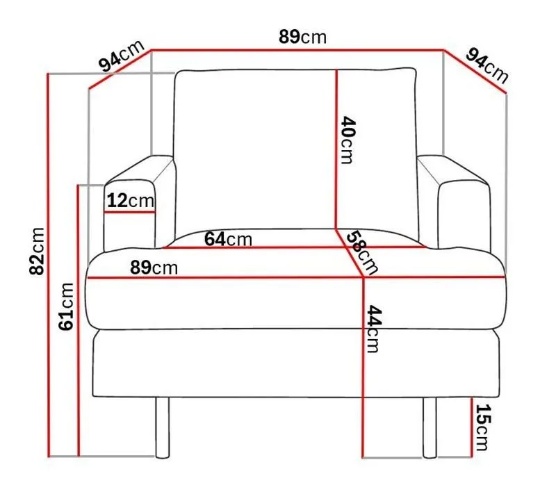 Menard Compact Lænestol - Beige - Møbler - Stole & lænestole - Lænestole