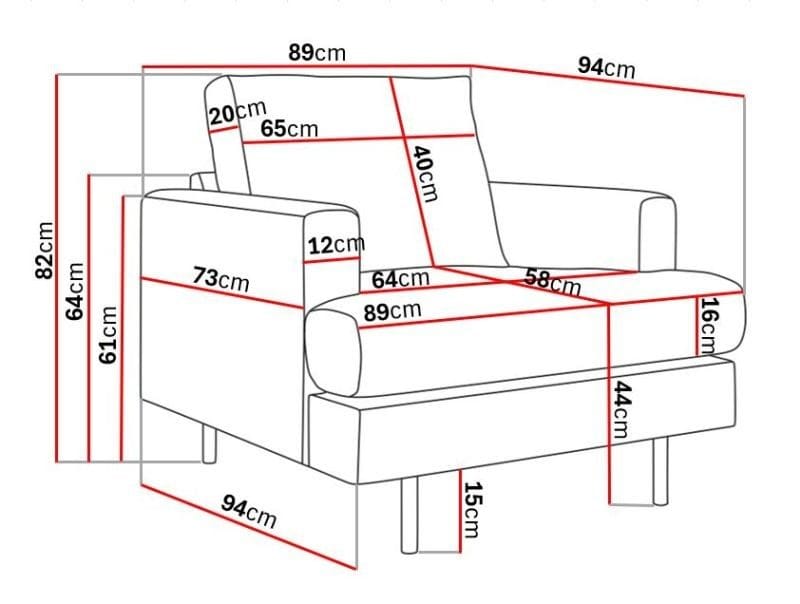 Menard Compact Lænestol - Hvid - Møbler - Stole & lænestole - Lænestole